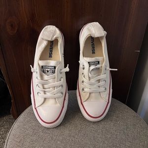 White  Converse All Stars  Size 6